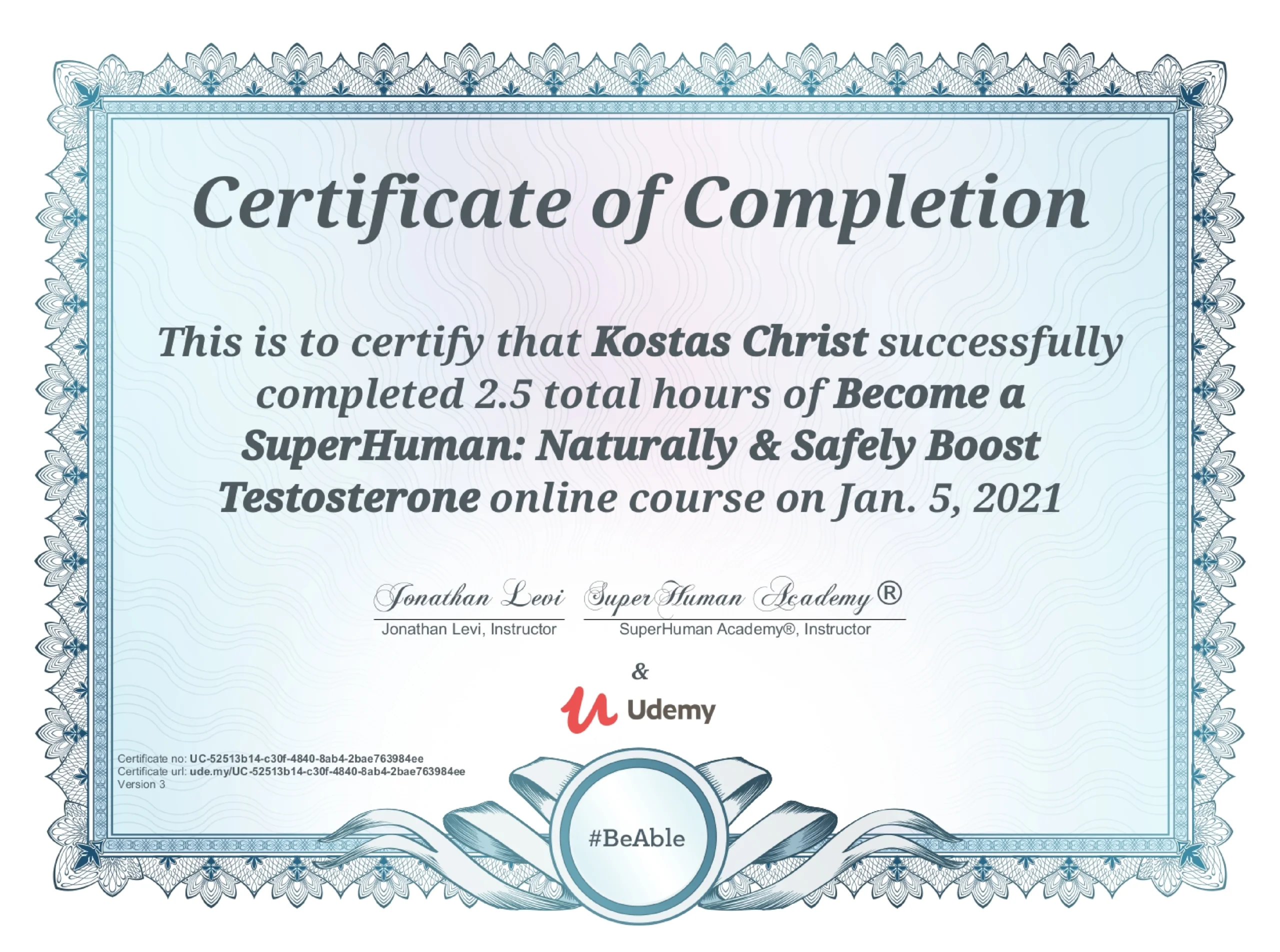 Become a SuperHuman – Certification